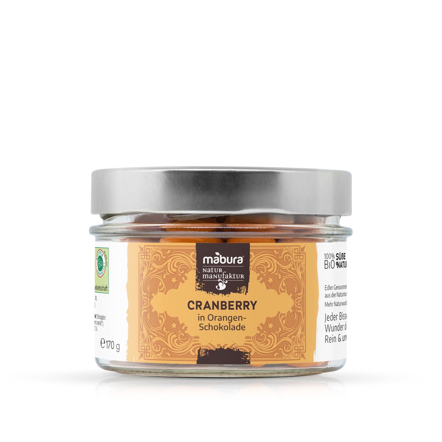 Cranberry in Orangen-Schokolade BIO 170g