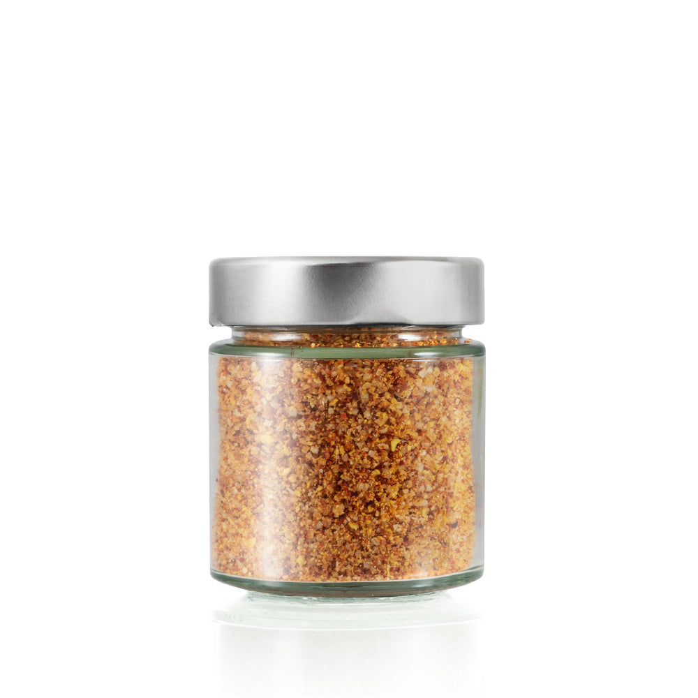 Flammensalz mit Chili im Glas