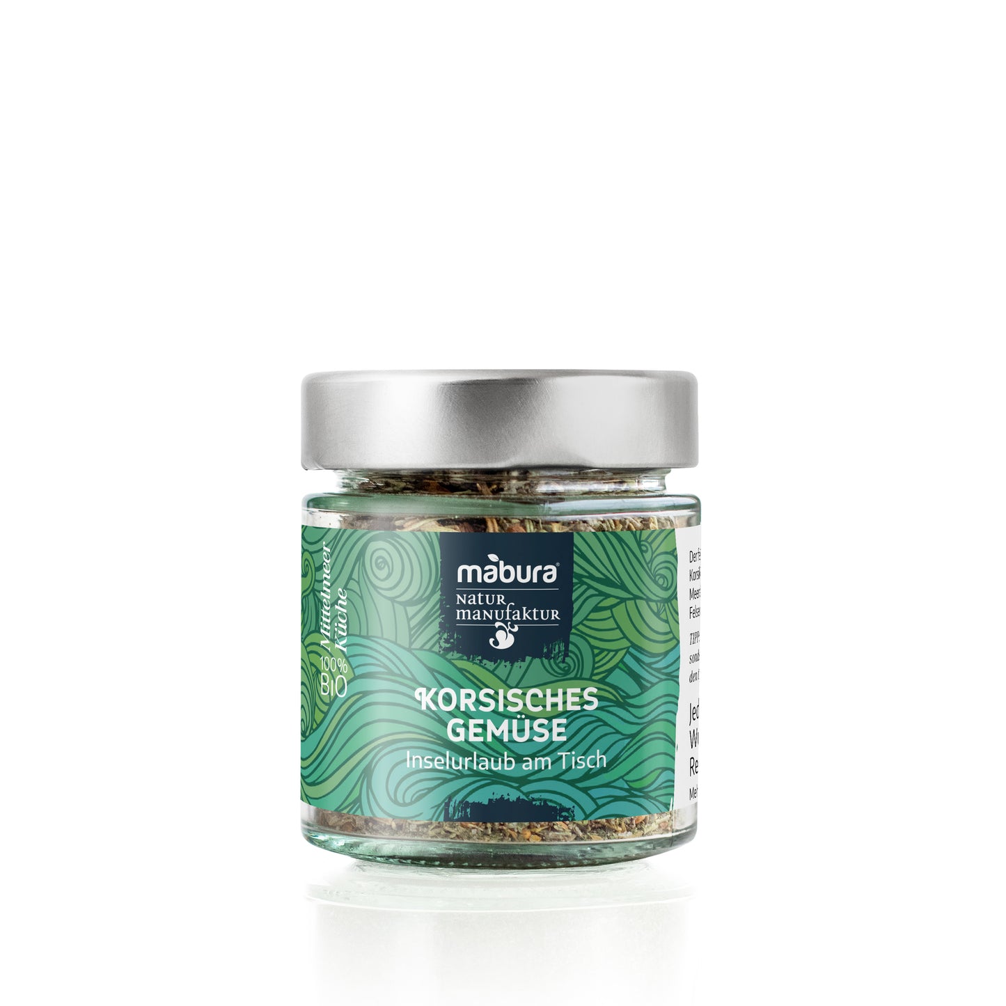 Bio Gewürzmischung 'Korsisches Gemüse' mit mediterranen Kräutern. Perfekt für Grillgemüse, Ratatouille & französische Küche. 100% natürlich!