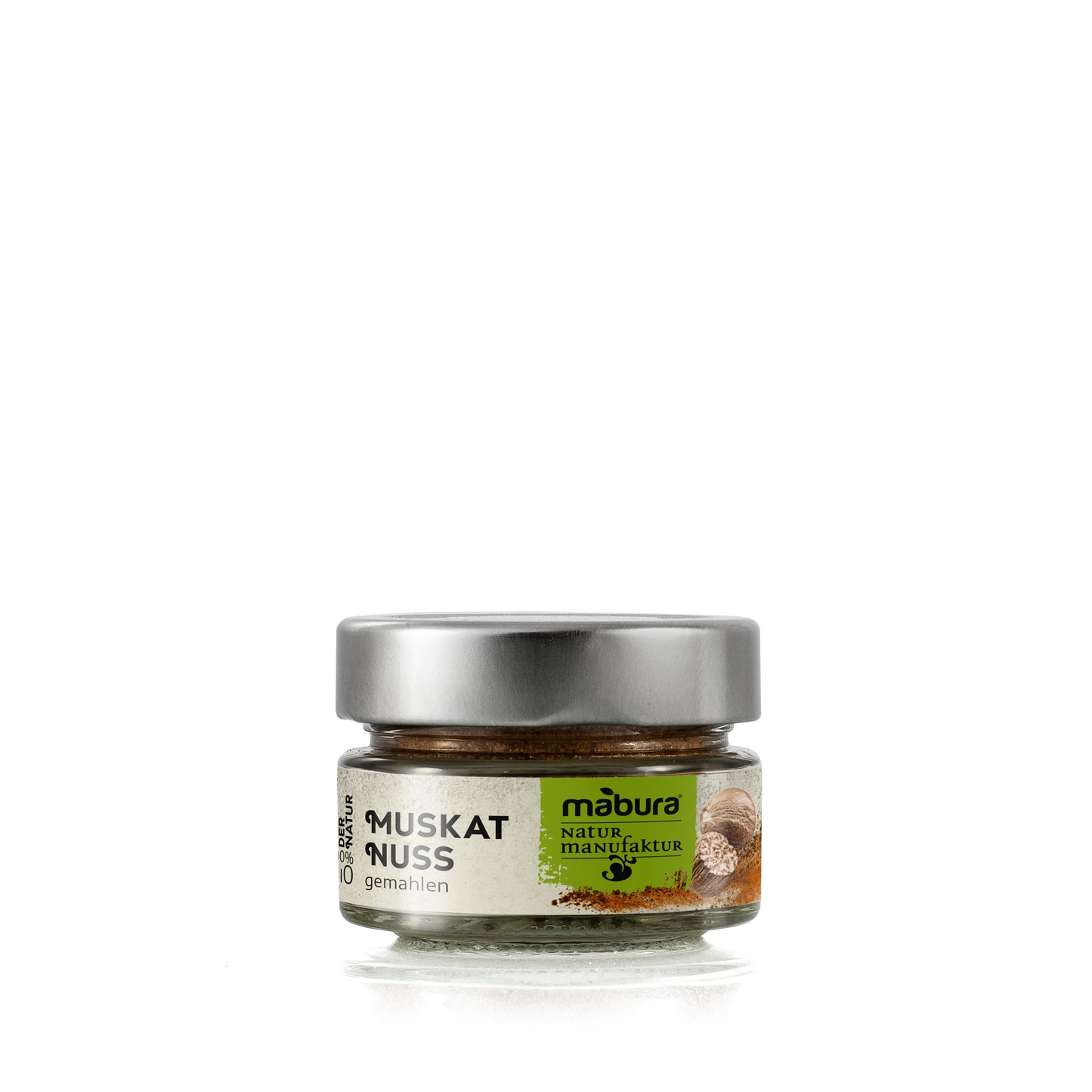 Ganze Bio Muskatnuss von Mabura. Intensiv-würziges Aroma für Kartoffelgerichte, Béchamel, Desserts & Weihnachtsgebäck!