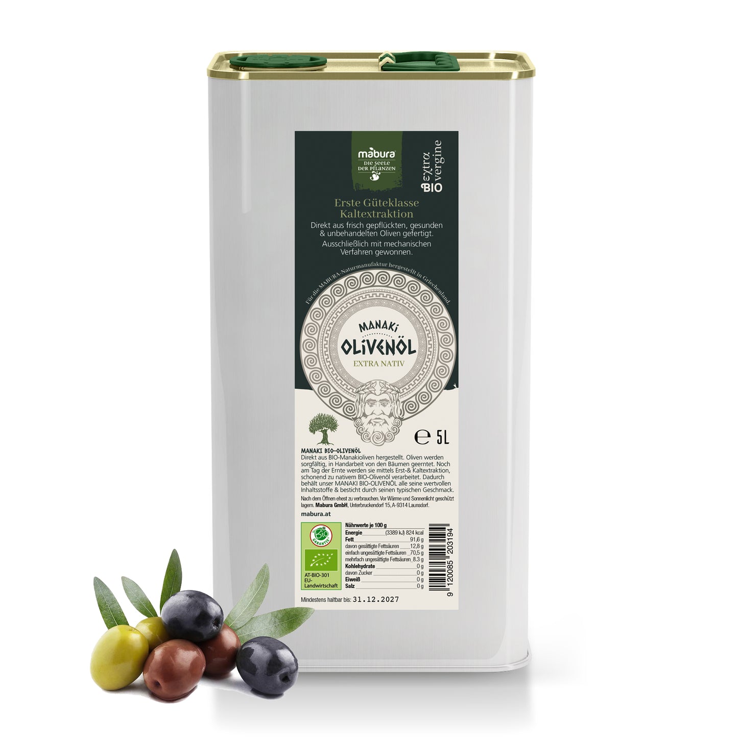 BIO „Manaki“ Olivenöl Kanister