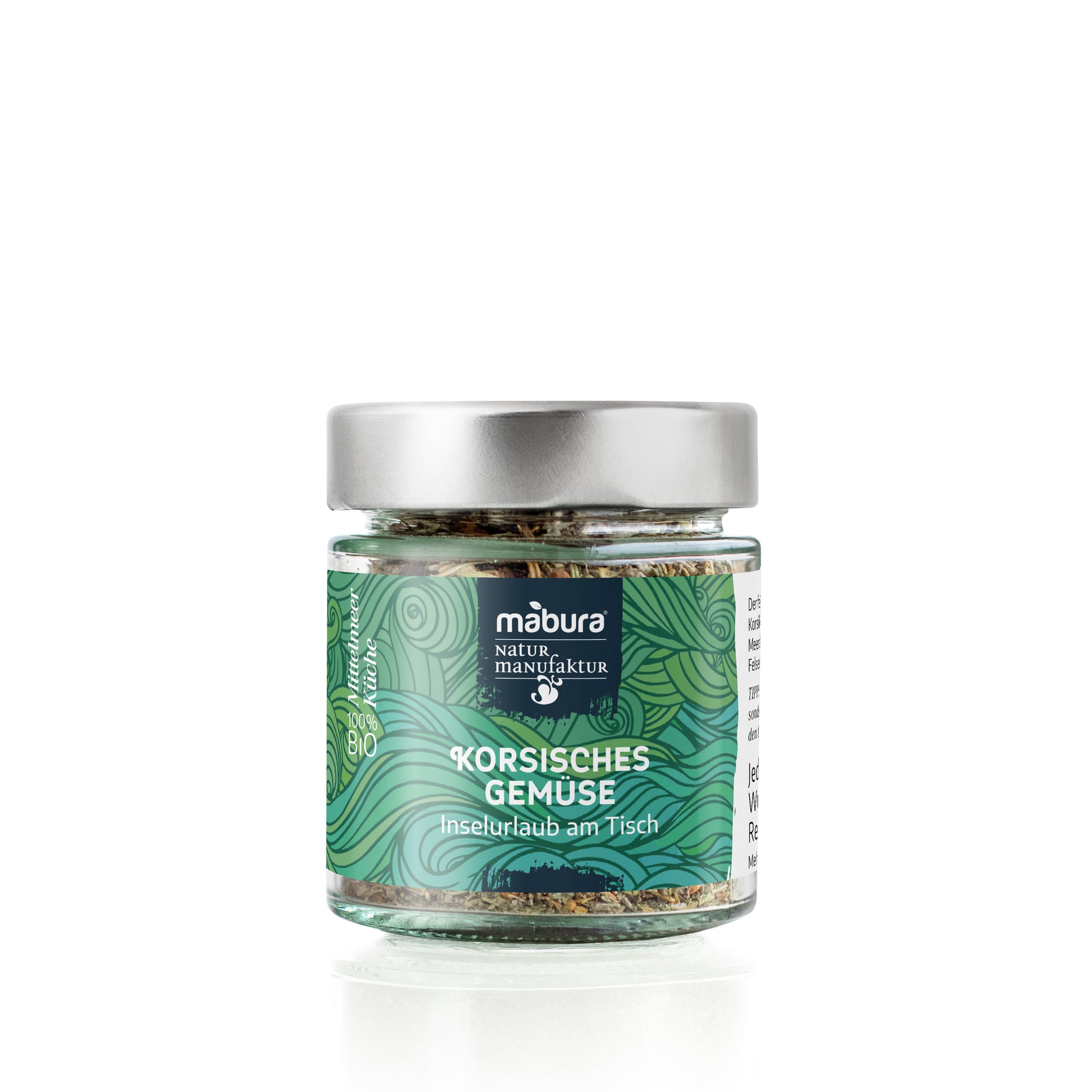 Bio Gewürzmischung 'Korsisches Gemüse' mit mediterranen Kräutern. Perfekt für Grillgemüse, Ratatouille & französische Küche. 100% natürlich!